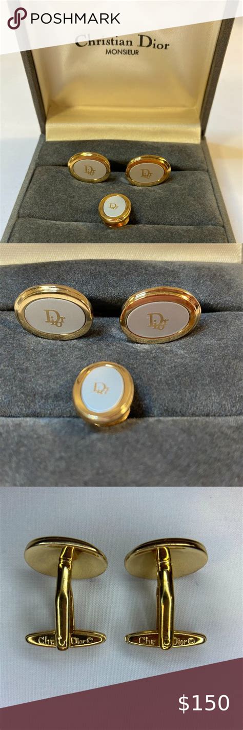 dior cufflinks for men